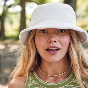 Aerie Terry Bucket Hat - White
